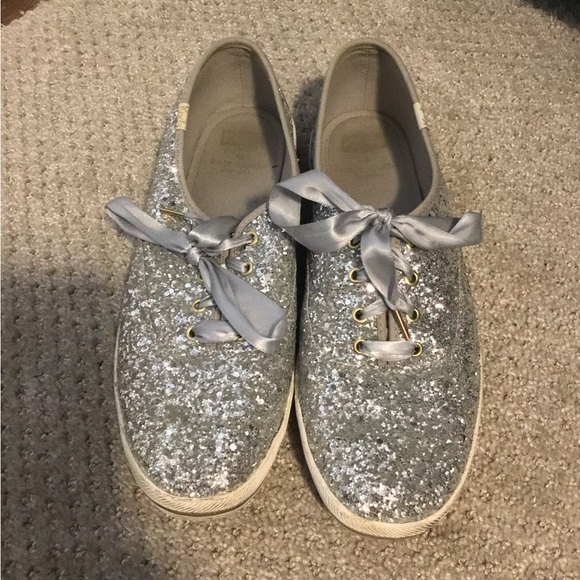 Keds Silver Glitter Sneakers